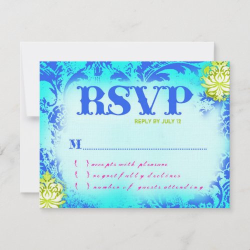 BAHAMAS RSVP 2 Linen Paper Personalized Invitations