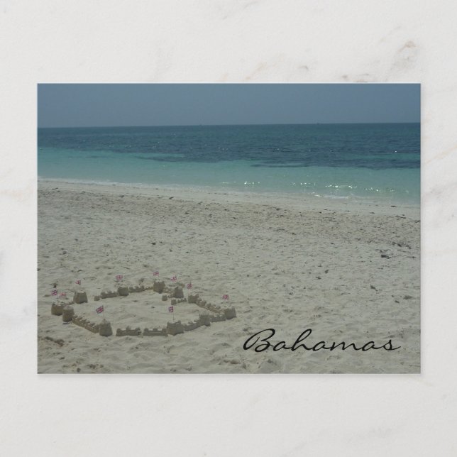 bahamas sand postcard (Front)