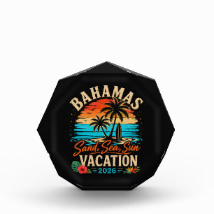 Bahamas Sand Sea Sun Vacation 2026 Acrylic Award