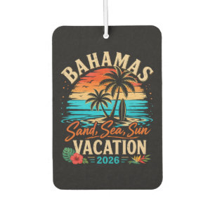 Bahamas Sand Sea Sun Vacation 2026 Air Freshener