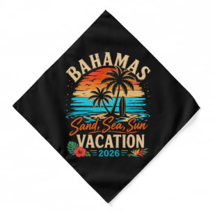 Bahamas Sand Sea Sun Vacation 2026 Bandana