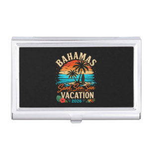 Bahamas Sand Sea Sun Vacation 2026 Business Card Case