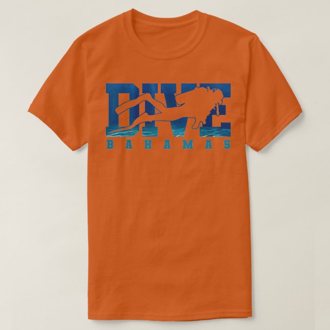 Bahamas Scuba Diving Souvenir Diver Gift T-Shirt (Design Front)