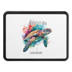 Bahamas Sea Turtle Bahamian Flag Beach Great Shark Hitch Cover