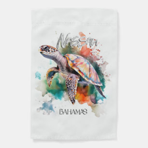 Bahamas Seat Turtle Bahamian Flag Beach Great Shar