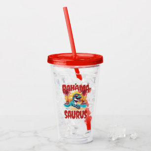 Bahamas Souvenir Gift: Abaco Bahamas Bahama Saurus Acrylic Tumbler