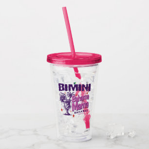 Bahamas Souvenir Gift : Bimini Bahamas Bahama Mama Acrylic Tumbler