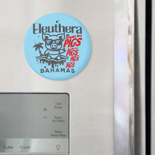 Bahamas Souvenir Gift : Eleuthera Bahamas Pigs Magnet
