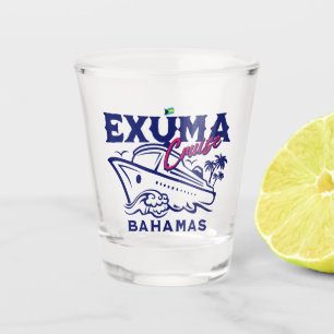 Bahamas Souvenir Gift : Exuma Bahamas Cruise Shot Glass