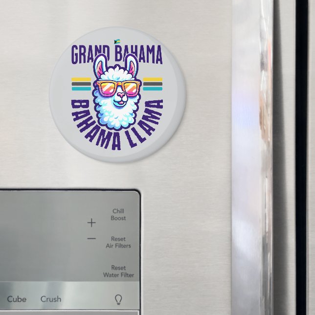 Bahamas Souvenir Gift : Grand Bahama Bahamas Llama Magnet (In Situ (Fridge))
