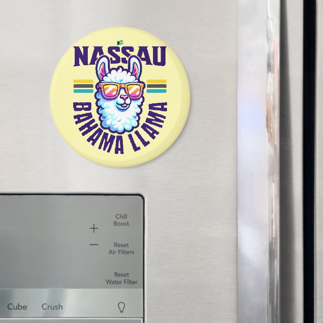 Bahamas Souvenir Gift: Nassau Bahamas Bahama Llama Magnet (In Situ (Fridge))