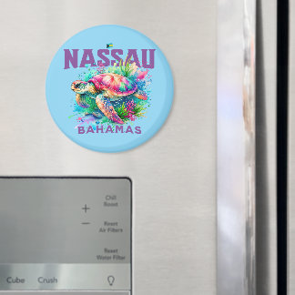 Bahamas Souvenir Gift : Nassau Bahamas Sea Turtle Magnet