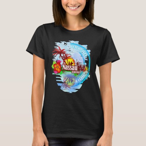 Bahamas Souvenir Nassau Travel Vintage Bahamian T_Shirt