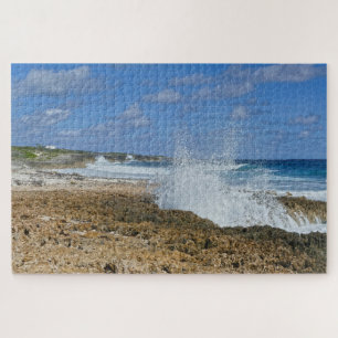 Bahamas Splash, Great Abaco Island, The Bahamas Jigsaw Puzzle