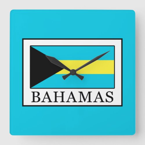 Bahamas Square Wall Clock