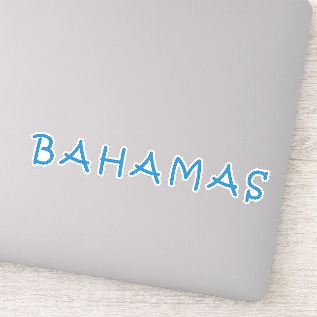 Bahamas Sticker (Detail)