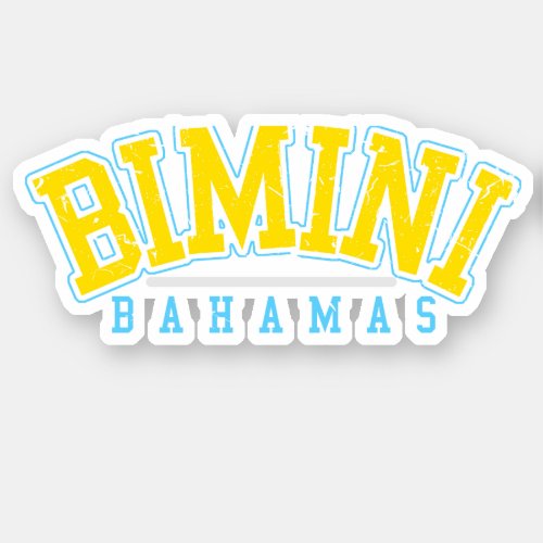 Bahamas Sticker Bimini Vacation Bahamian Cruise