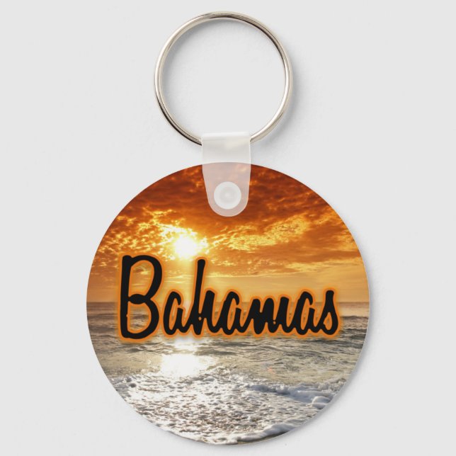 Bahamas sunset keychain (Front)