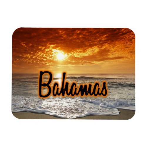 Bahamas sunset magnet