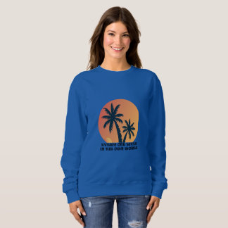 Bahamas Sunset Palm Trees Sweatshirt
