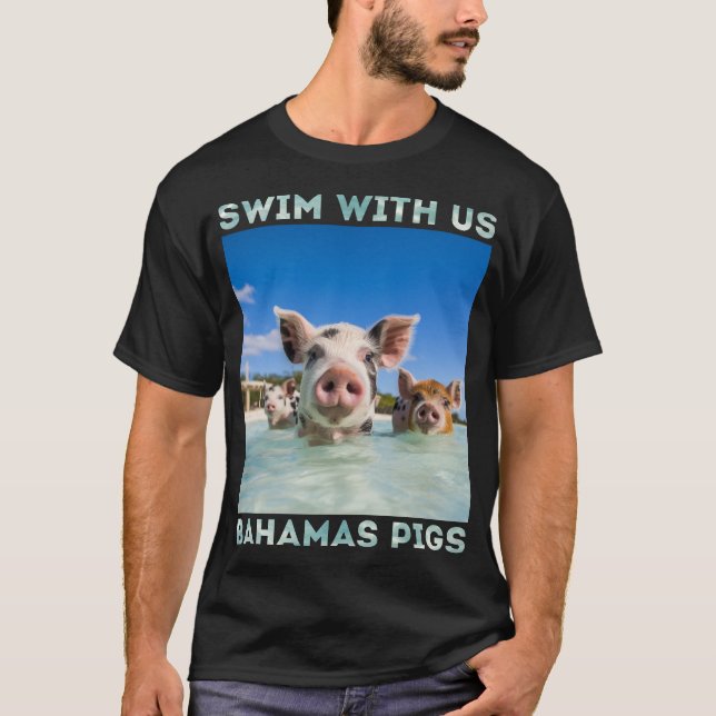 Bahamas Swimming Pigs Exuma T-Shirt (Front)