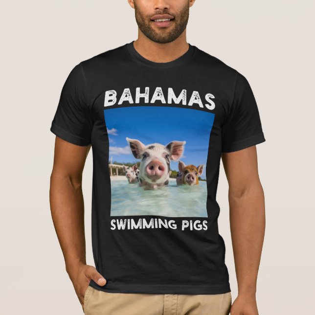 Bahamas Swimming Pigs Exuma T-Shirt (Front)