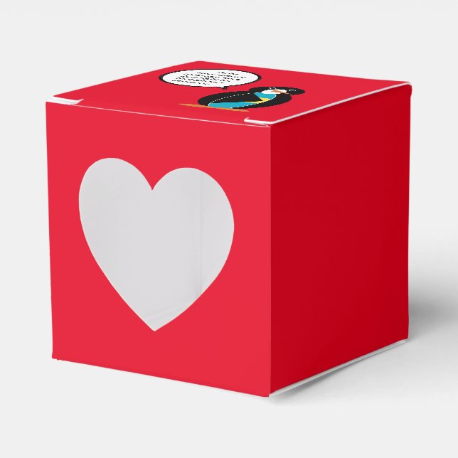 Bahamas Talking Ms Penguin  Favor Boxes (Front Side)