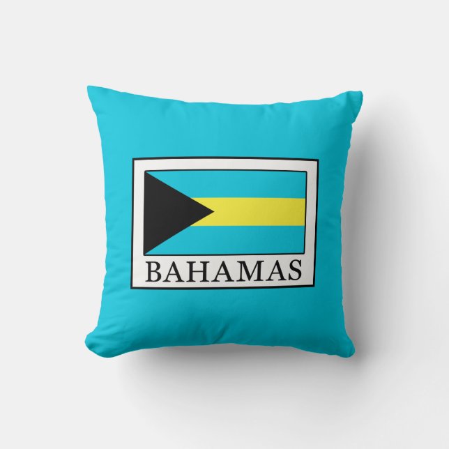 Bahamas Throw Pillow (Front)