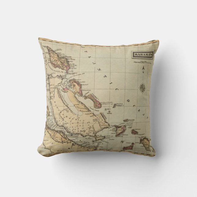 Bahamas Throw Pillow (Front)