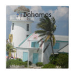 Bahamas Tile<br><div class="desc">Cute house with a lighthouse in the Bahamas.</div>