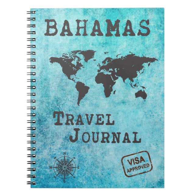 Bahamas Travel Journal Vacation Trip Planner (Front)