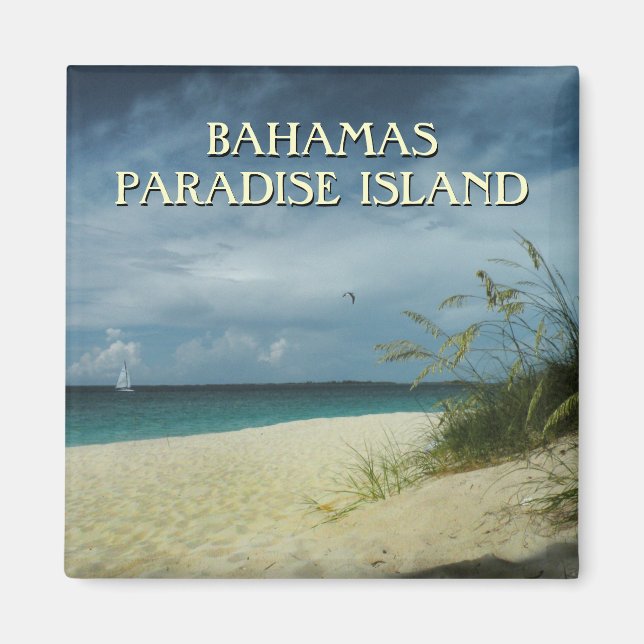 Bahamas Travel Souvenir Photo Magnet (Front)