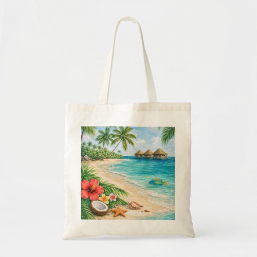 Bahamas Tropical Beach Paradise Tote Bag