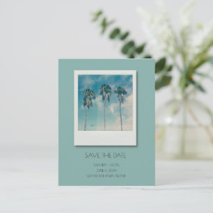 Bahamas Tropical Beach Wedding Save the Date Announcement Postcard