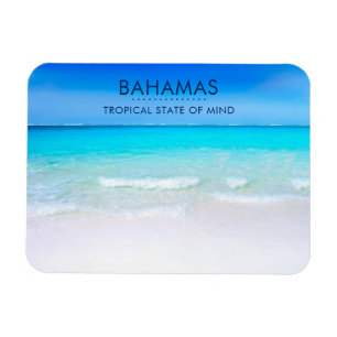 Bahamas Tropical Beach with a Turquoise Sea Magnet
