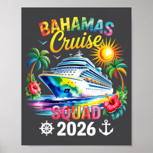 Bahamas Vacation 2026 Squad Family Friends Matchin Poster