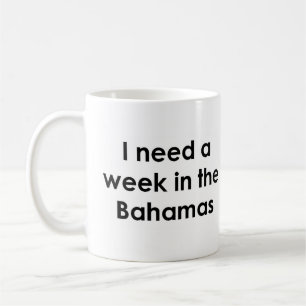 bahamas vacation coffee mug