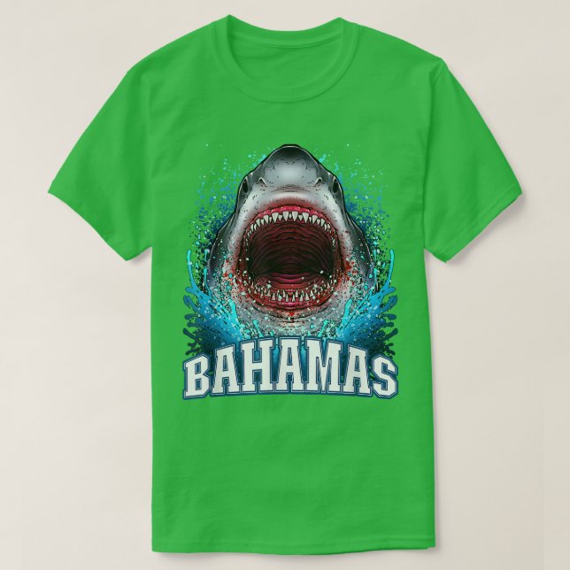 Bahamas Vacation Great White Shark Beach Cruise Tr T-Shirt (Design Front)