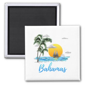 Bahamas Vacation Sailing Magnet by BailOutIsland at Zazzle