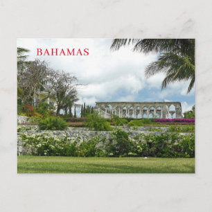 Bahamas Versailles Gardens view postcard
