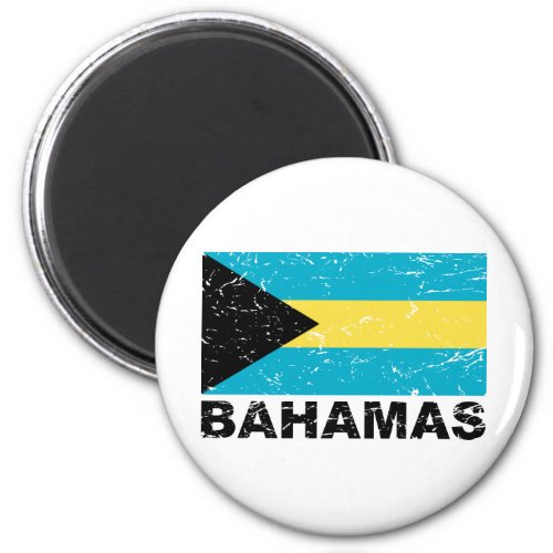 Bahamas Vintage Flag Magnet