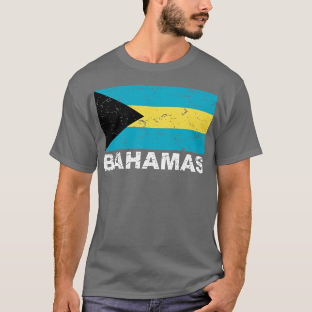 Bahamas Vintage Flag T-Shirt (Front)