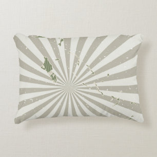 Bahamas vintage map. Grunge poster with map of the Accent Pillow