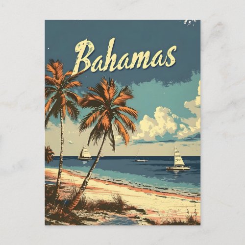 Bahamas Vintage Postcard