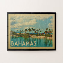 Bahamas Vintage Travel Jigsaw Puzzle