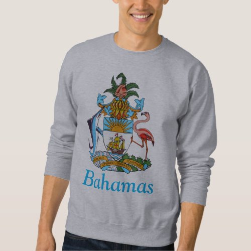 Bahamas with Coat of Arms Caribbean Paradise Sweatshirt