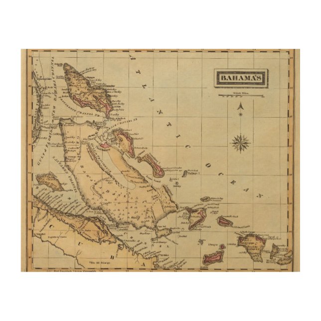 Bahamas Wood Wall Decor (Front)