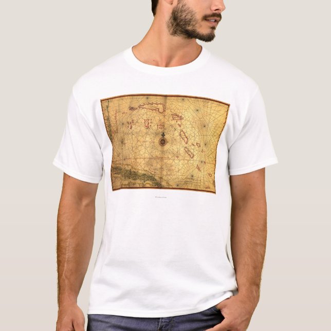 BahamasPanoramic MapBahamas T-Shirt (Front)