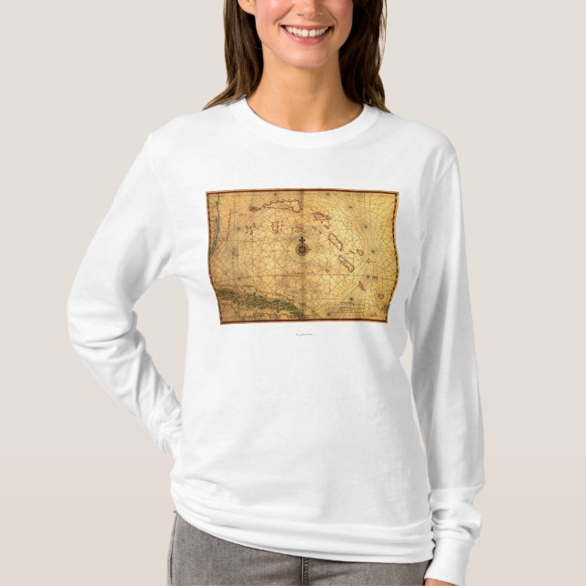 BahamasPanoramic MapBahamas T-Shirt (Front)