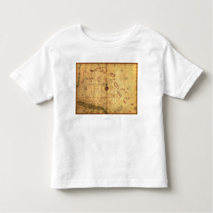 BahamasPanoramic MapBahamas Toddler T-shirt